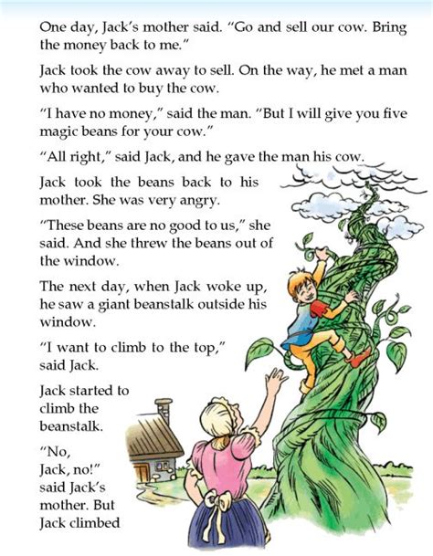 Literature Grade 2 Fairy Tales Jack And The Beanstalk 2 English