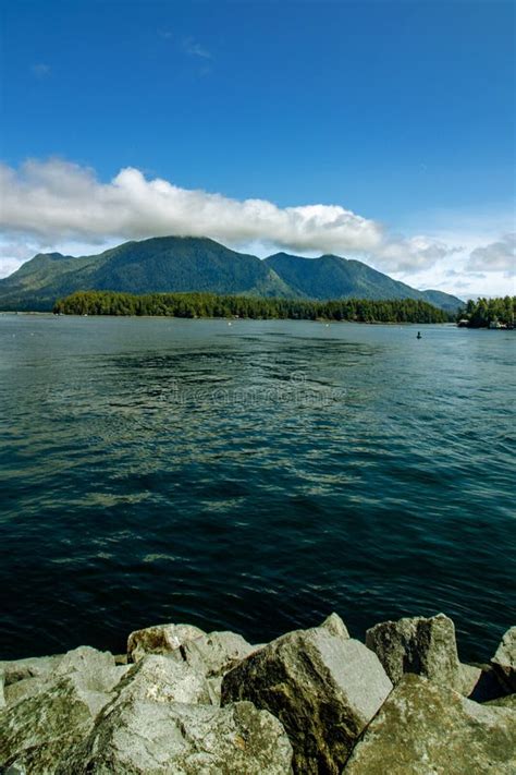 Clouds Over The Mountains At A Distance Tofino Vancouver Island Bc