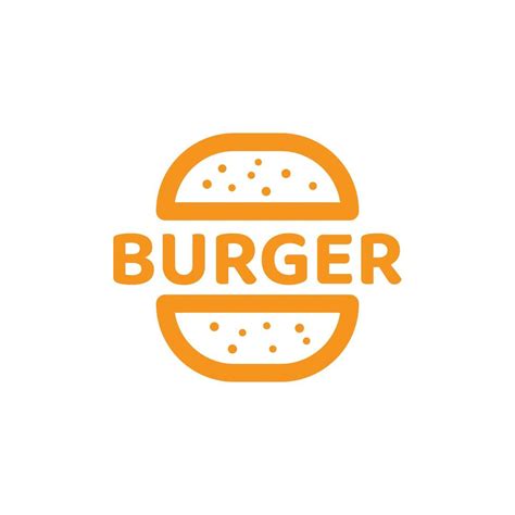 Simple Burger Logo Design 5960818 Vector Art At Vecteezy