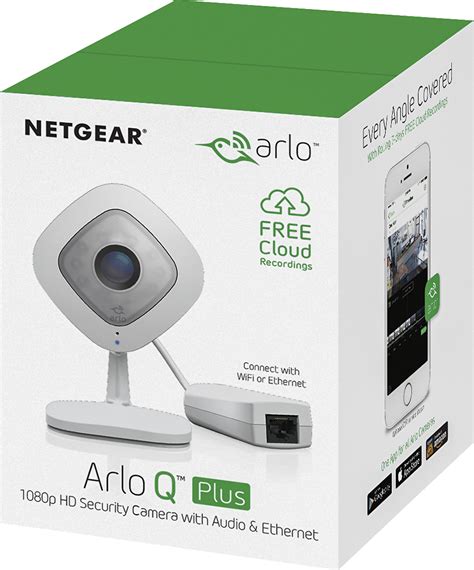 Best Buy Arlo Q Plus Indoor 1080p Wi Fipoe Network Surveillance