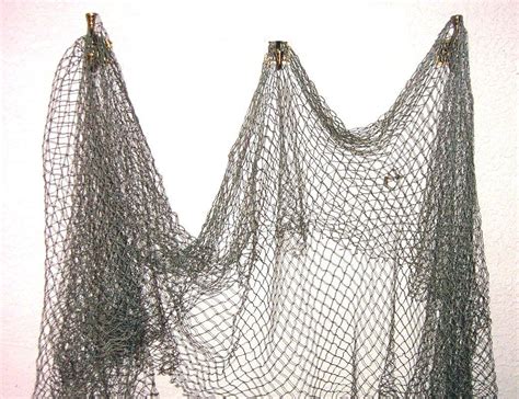 Fish Net Nautical Fishing Decor Large Mesh By Tikizone Nautical Fish