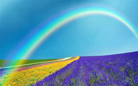 Natural Rainbow Wallpaper Landscapes Double Rainbow Wallpapers Hd