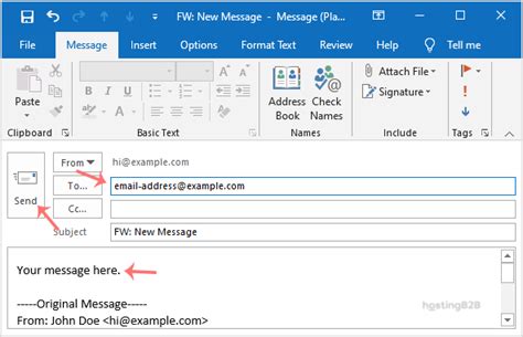 How To Forward Email In Outlook 2019 HostingB2B