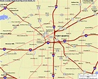 Map of Fort Worth Texas - TravelsMaps.Com