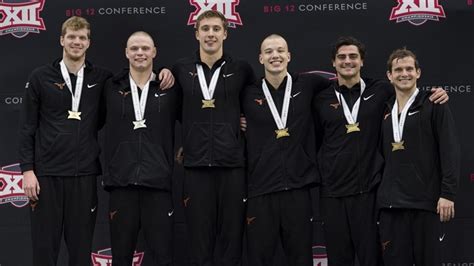 No 4 Mens Swimming And Diving Takes Four More Events At Big 12