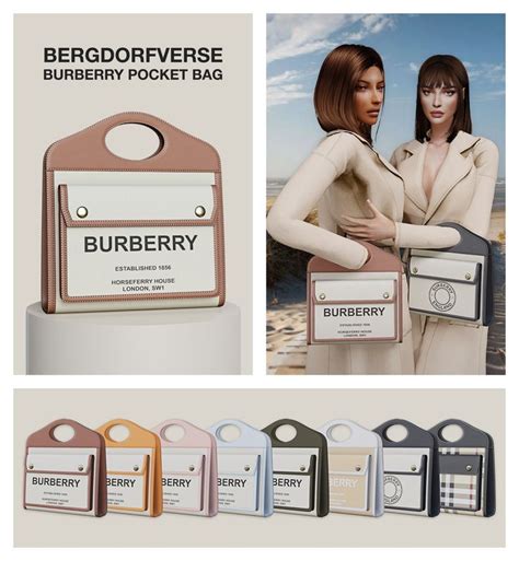 Burberry Pocket Bag Bergdorfverse On Patreon Sims 4 Collections