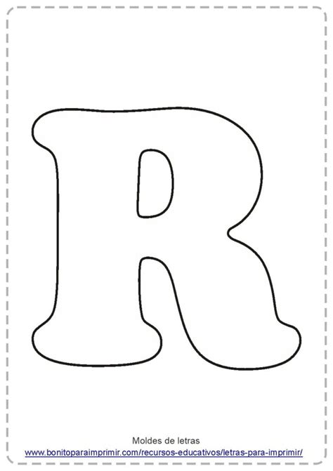 Imprimir Letra R Para Recortar Colorear Moldes De Letras Atividades