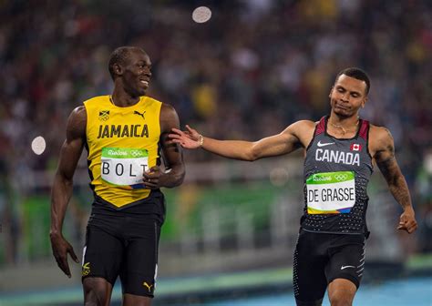 The 100m men's olympic sprint champion is hailed the fastest man on earth, and the world stops to watch it. Rio Day 9: Bolt makes history and De Grasse wins first ...