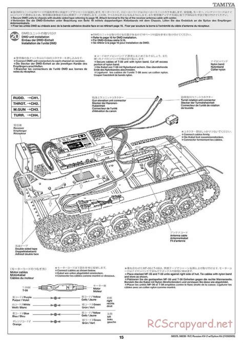 tamiya 56029 56030 manual russian heavy tank kv 2 gigant 1 16 scale rcscrapyard