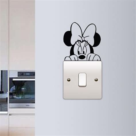 Minnie Mouse Peek A Boo Outlet Cover Light Switch Topper Vinyl