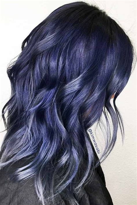 50 Mysterious Blue Black Hair Color Combinations For Deep And Vibrant