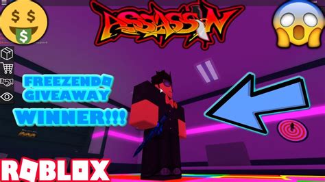 ROBLOX ASSASSIN FREEZENDO GIVEAWAY WINNER 900 SUB SPECIAL YouTube