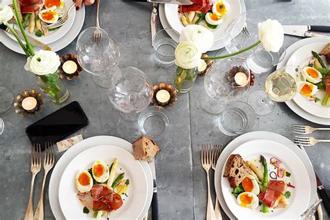 Below the drawing, each card is handsomely printed with a dinner guest's name. French-Style Dinner Party - The Tig