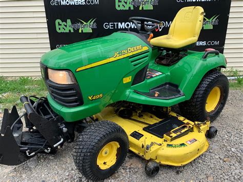 62in John Deere X495 Garden Tractor W Front Snow Blade 91 A Month