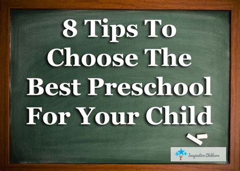 8 Tips To Choose The Best Preschool For Your Child Preschool Fun