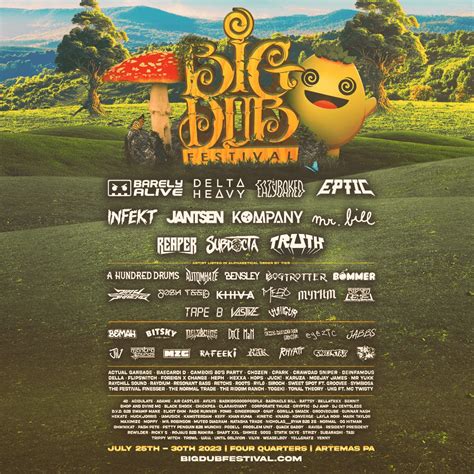 Big Dub Festival 2023 Lineup Revealed Grooveist