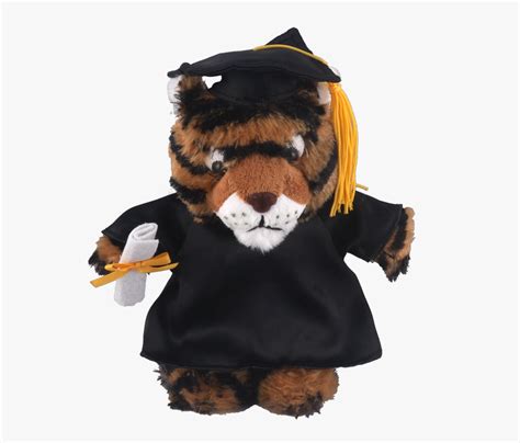Lion With Graduation Cap Graduation Tiger Plush Free Transparent