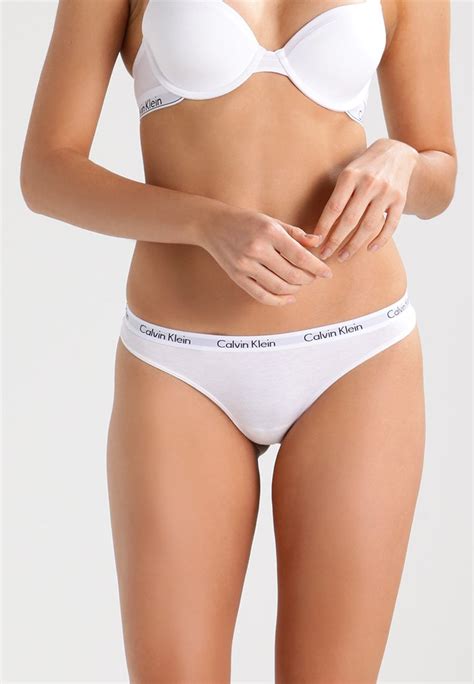 Calvin Klein Underwear Carousel Thong Thong White Uk