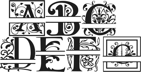 Free Monogram Fonts - Bing images | Cricut monogram font, Free monogram