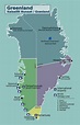 Detailed political map of Greenland. Greenland detailed political map ...