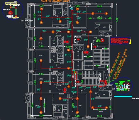 Firefighting And Fire Alarm Drawings For Hotel Building