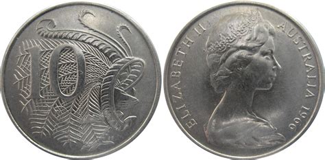 Coins And Australia Ten Cent 1966 Australian Decimal Coins Price