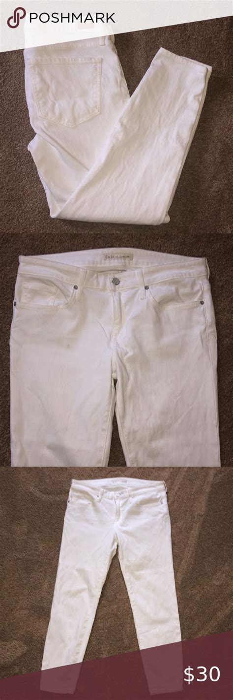 Joie Jeans White Denim Skinny Crop Jeans Size 30 Cropped Skinny Jeans