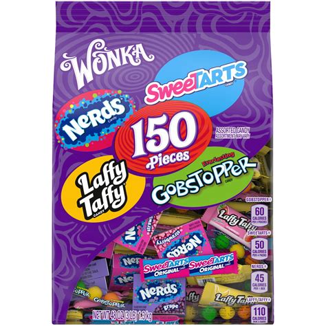 Sweetarts Nerds Laffy Taffy Gobstoppers Assorted Candy Bag 48 Oz