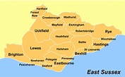 East Sussex Area Map