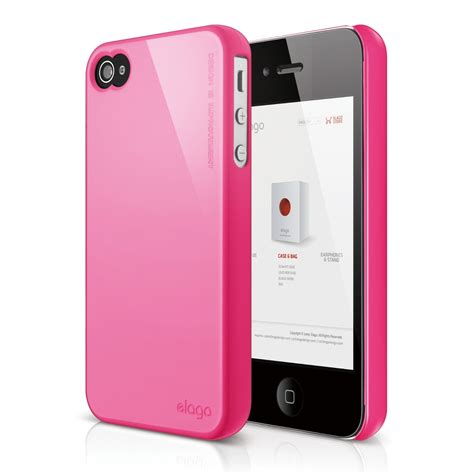 S4 Slim Fit 2 Case For Iphone 44s Hot Pink Elago Slg Design