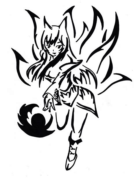 Nine Tailed Fox Drawing At Getdrawings Free Download
