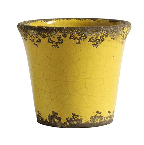 20 Yellow Outdoor Plant Pots