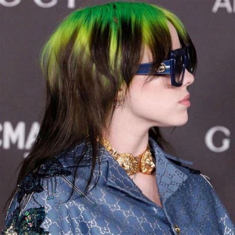 Gucci Square Sunglasses In Blue Worn By Billie Eilish On Her Instagram