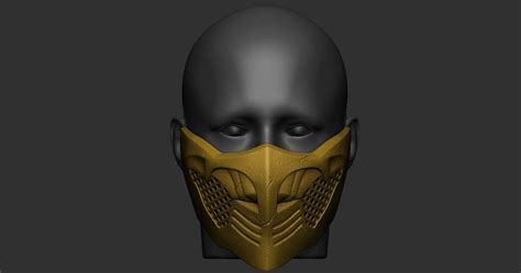 Mortal Kombat X Scorpion Mask 3d Print Model By Blackstar90