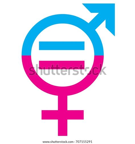 Men Women Sex Equality Sign Concept Stock Illustration 707155291 Shutterstock
