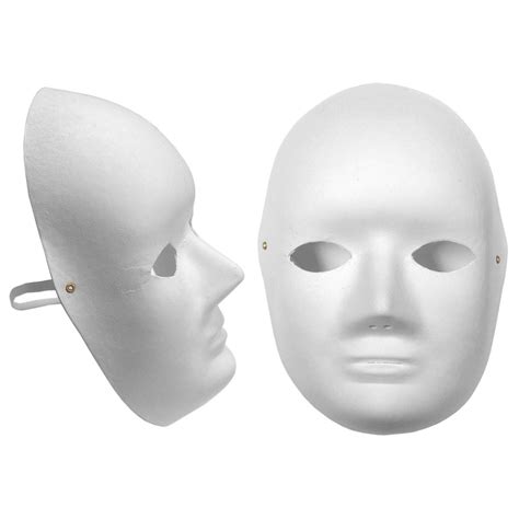 Plain White Paper Fibre Face Masks Set Of 10 Mb7073 10