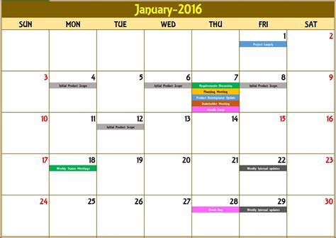 Calendar Month Formula In Excel Excel Calendar Template Event
