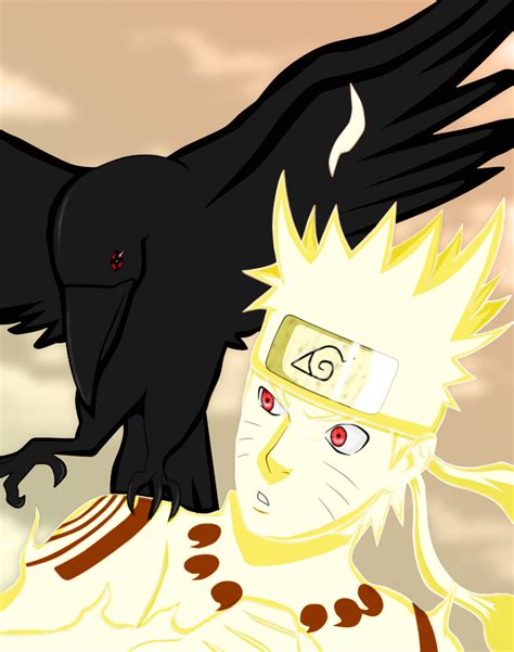 Naruto 550 Naruto And Crow By Salty Art On Deviantart