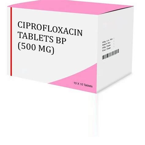 Ciprofloxacin Tablets 500 Mg At Rs 40box In Surat Id 24119526255