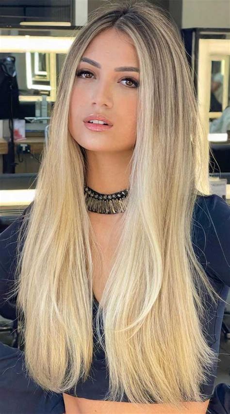 50 Trendy Hair Colors To Wear In Winter Ombre Dark Blonde To Bright