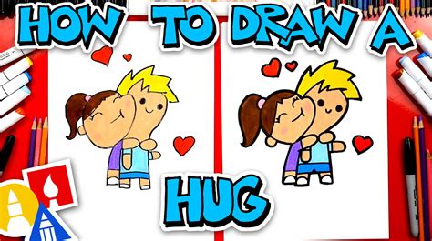 How To Draw A Hug For National Hug Day Art For Kids Hub
