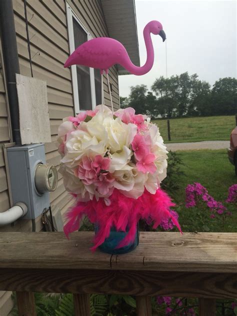 Flaming Themed Party Centerpieces By Kates Creations Flamingo Decor