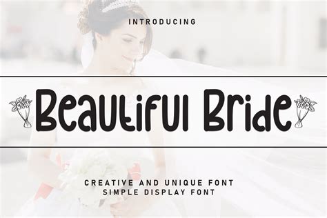 Beautiful Bride Font By William Jhordy · Creative Fabrica