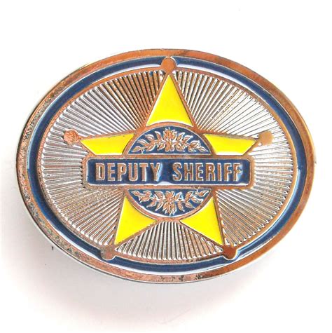Silver Deputy Sheriff Belt Buckle