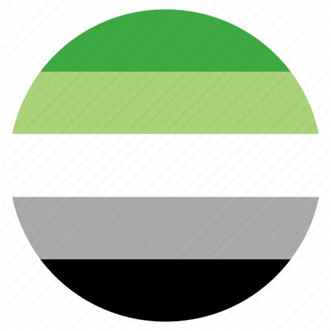 Aromantic Circle Flag Lgbt Pride Icon Download On Iconfinder