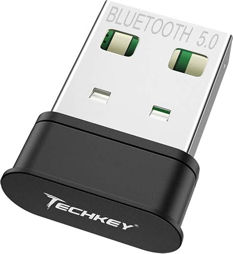 Bluetooth Adapter For Pc，techkey Usb Bluetooth 50 Edr For Pc Laptop