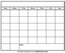 Blank Calendar To Fill In | Calendar Template Printable