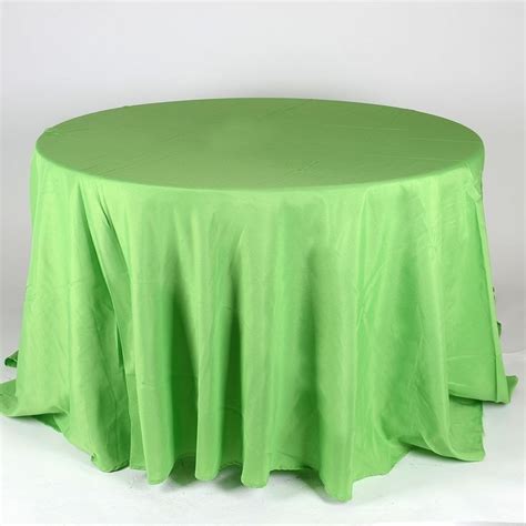 Apple Green 90 Inch Polyester Round Tablecloths Round Tablecloth
