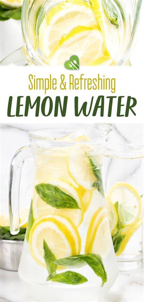 Refreshing Lemon Water Recipe Healthy Kitchen 101 In 2021 Lemon