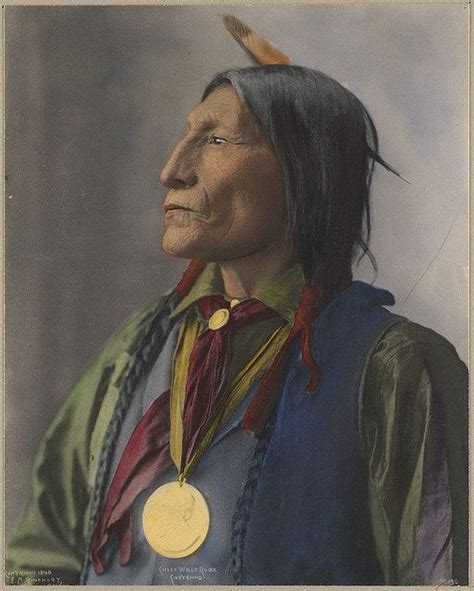 Chief Wolf Robe Cheyenne By Boston Public Library Via Flickr Native